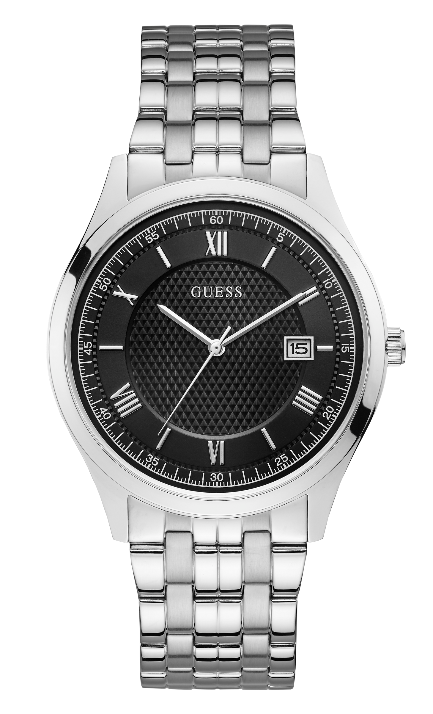 Guess 42 mm Men Black Dial Analog Watch W1218G1