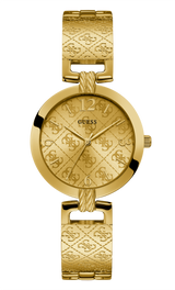 Guess 35 mm Ladies Gold Analog Watch W1228L2