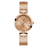 Guess Women 35 mm Quartz Analog Rose Gold Dial Stainless Steel Strap Watch W1228L3