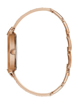 Guess Women 35 mm Quartz Analog Rose Gold Dial Stainless Steel Strap Watch W1228L3
