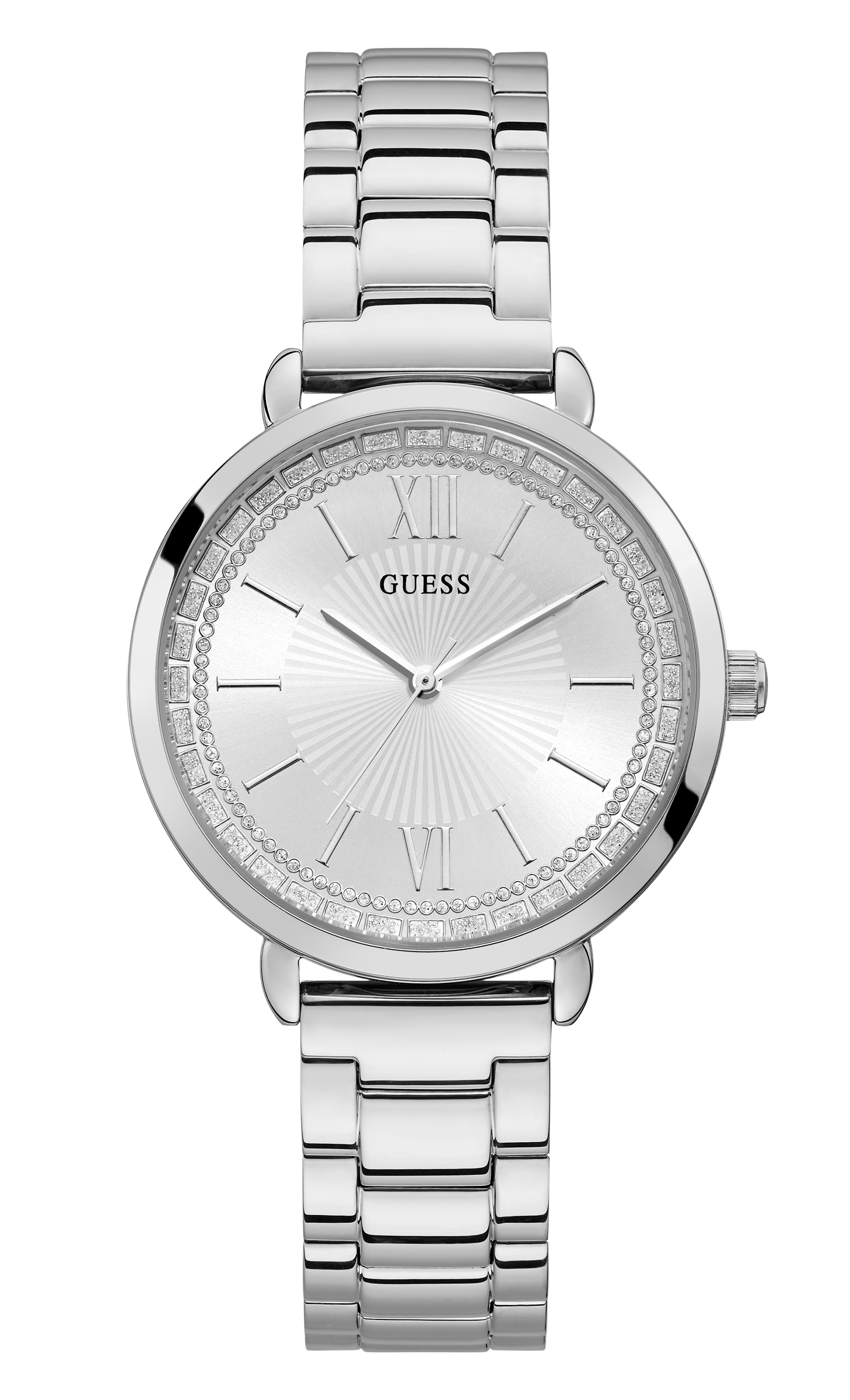 Guess 38 mm Women White Dial Analog Watch W1231L1