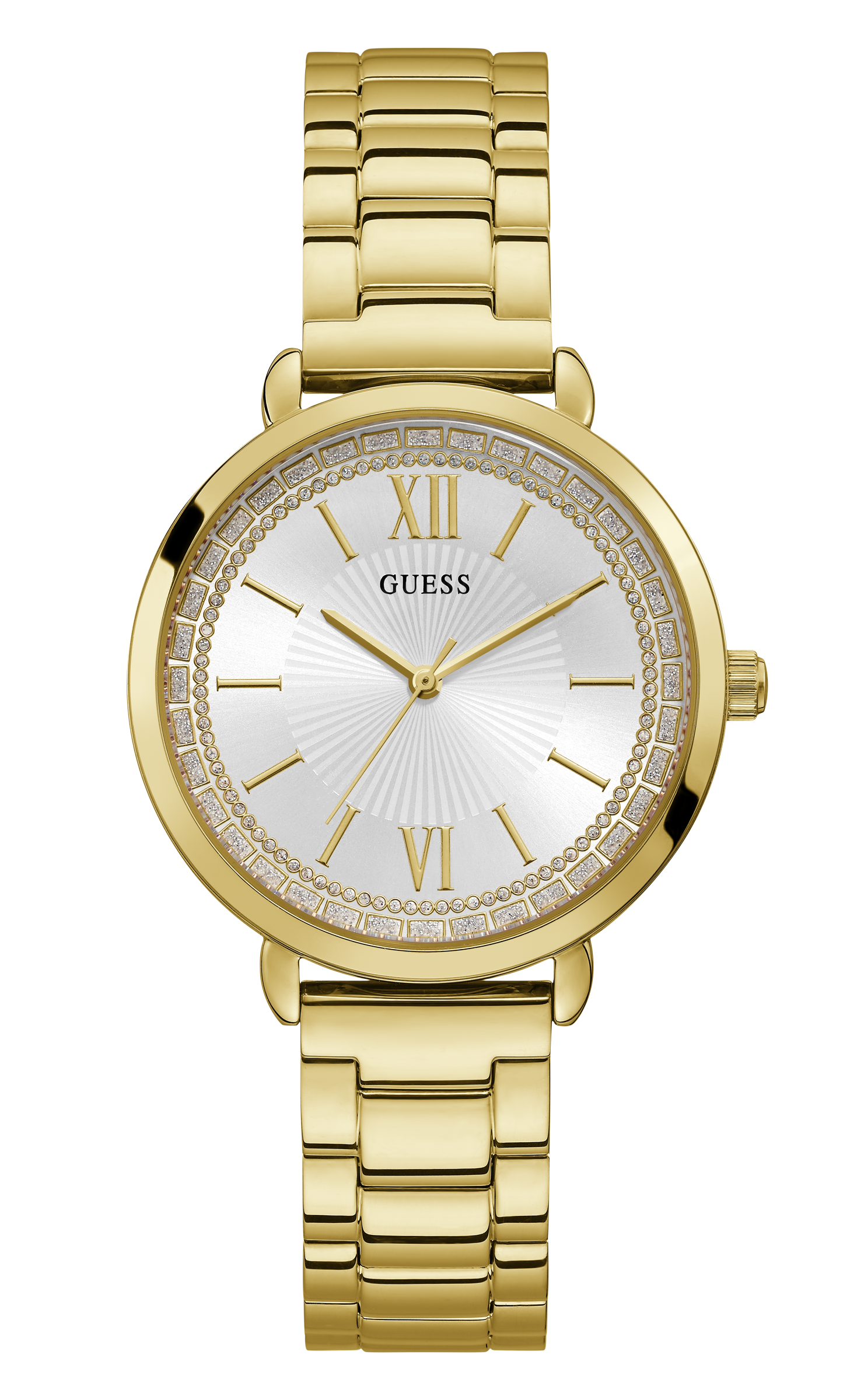 Guess 38 mm Ladies Gold Analog Watch W1231L2