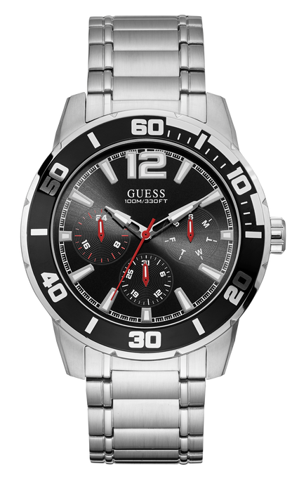 Guess Men 46 mm Size Black Dial Analog Watch - W1249G1