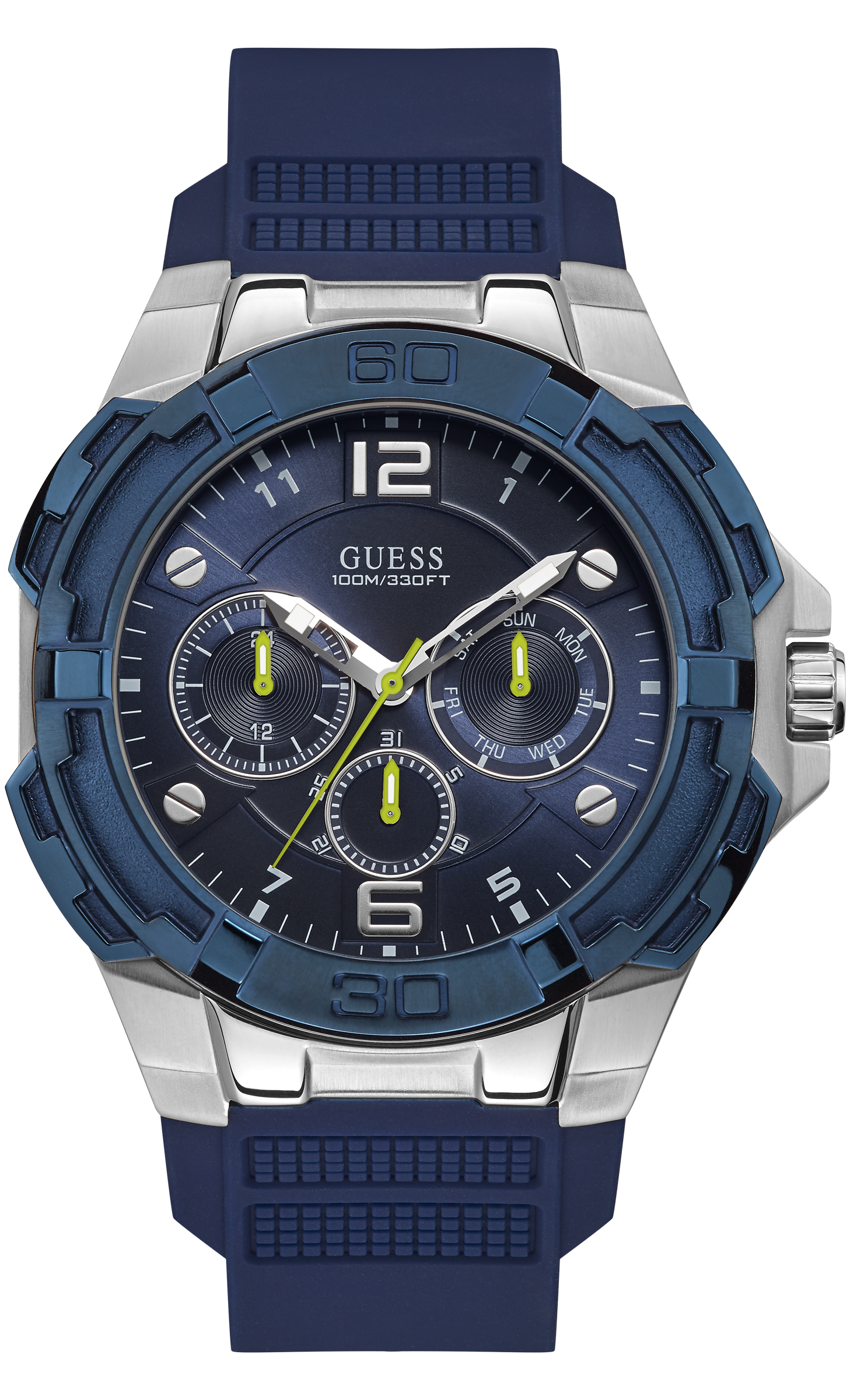 Guess 51 mm Mens Blue Multi function Watch W1254G1