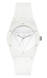 Guess 38 mm Ladies White Analog Watch W1283L1