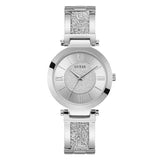 Guess Women 36.5 mm Size Silver Dial Analog Watch W1288L1