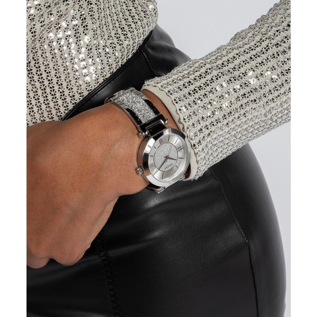 Guess Women 36.5 mm Size Silver Dial Analog Watch W1288L1