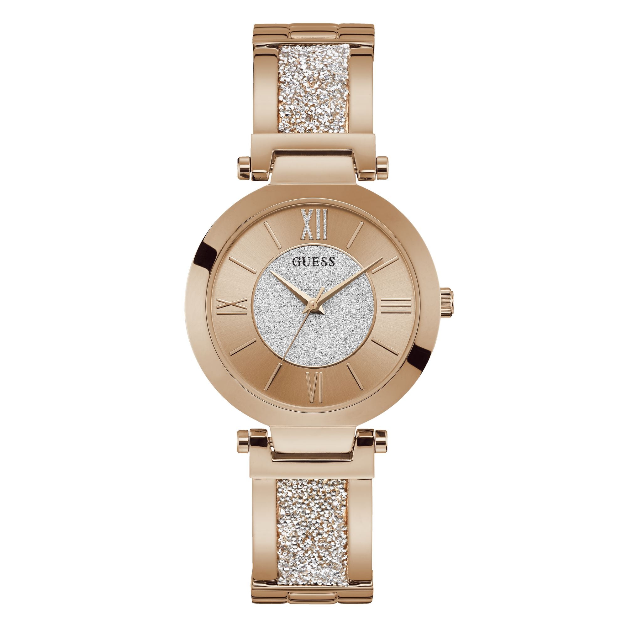 Guess 36 mm Rose Gold Dial Women Analog Watch W1288L3