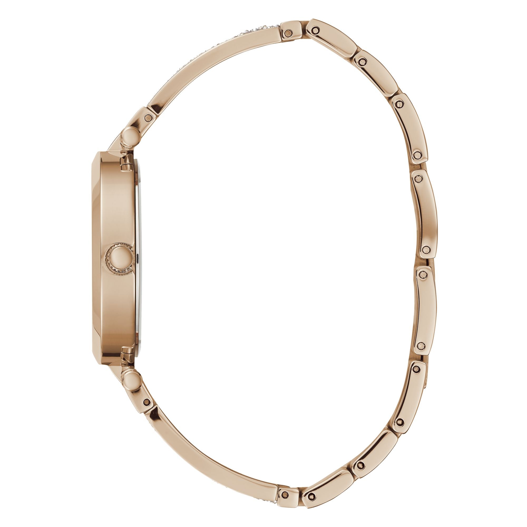 Guess 36 mm Rose Gold Dial Women Analog Watch W1288L3