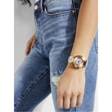 Guess 36 mm Rose Gold Dial Women Analog Watch W1288L3