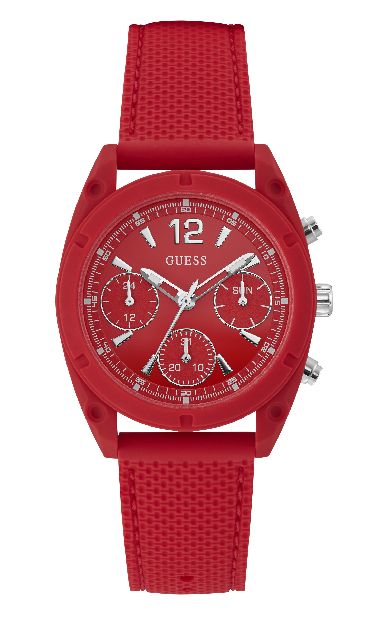Guess 38 mm Women Red Dial Analog Watch W1296L3