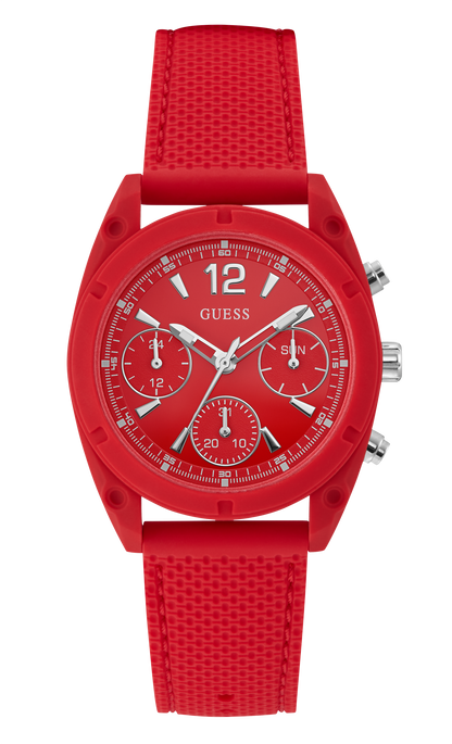 Guess Women Red Dial Analog Watch - W1296L3