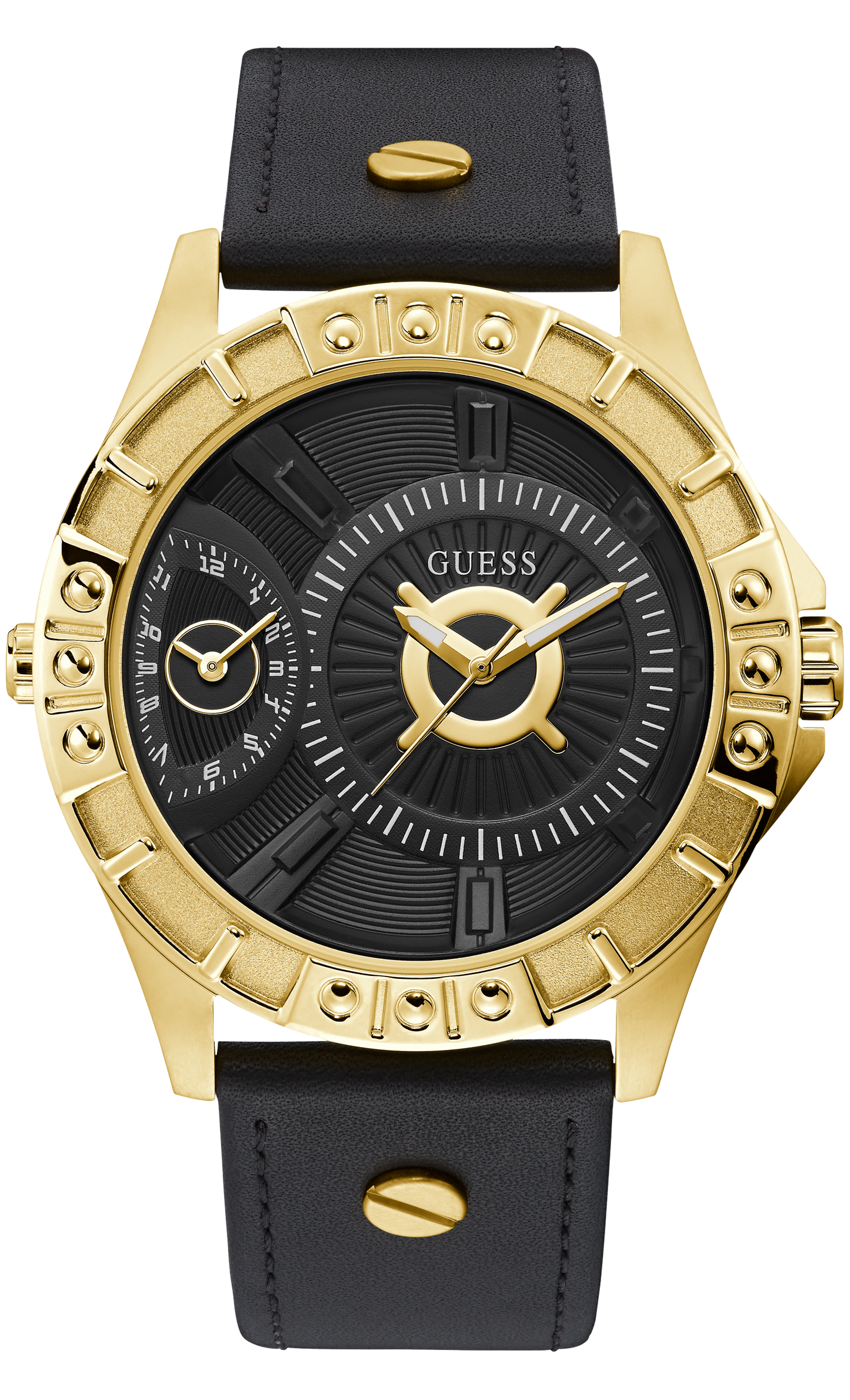 Guess Mens Gold Multi-function Watch - W1297G1