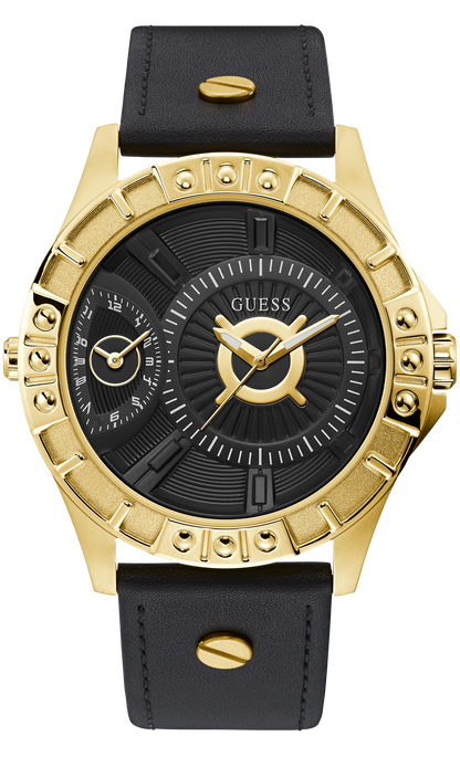 Guess Mens Gold Multi-function Watch - W1297G1