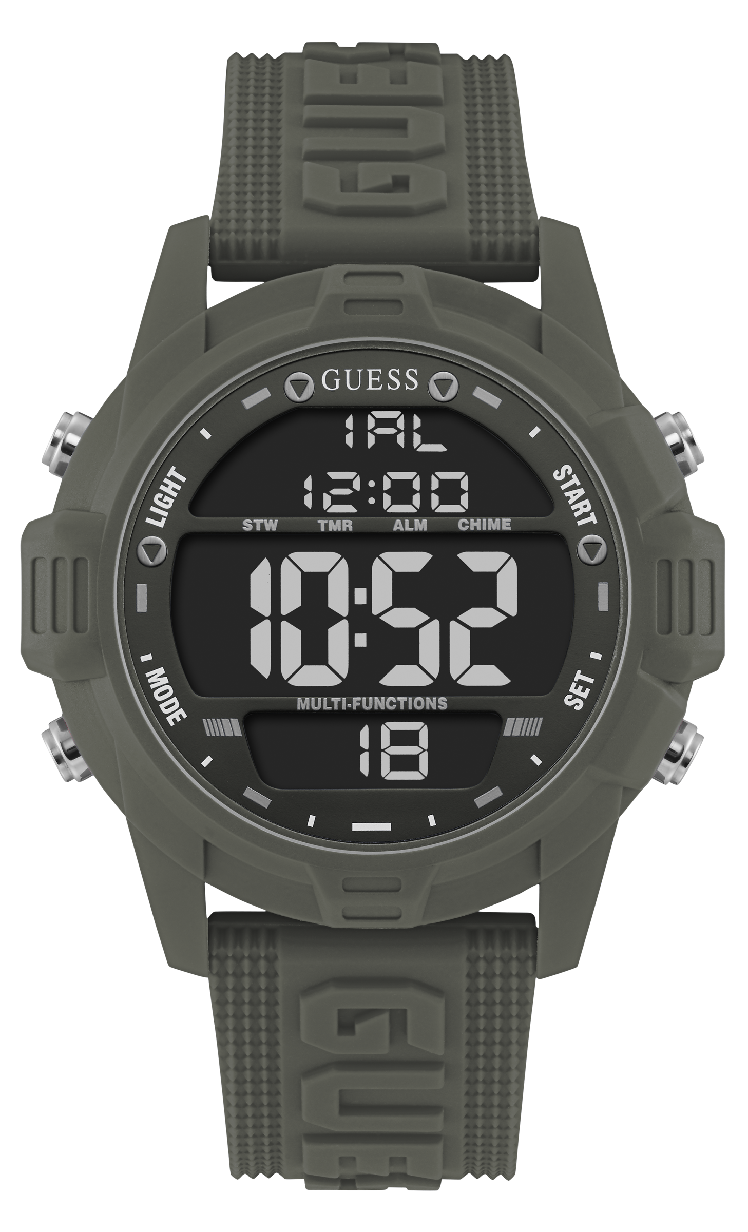 Guess 48 mm Men Black Dial Digital Watch W1299G6