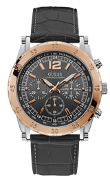 Guess 46 mm Mens Rose Gold/Brown Chronograph Watch W1311G1