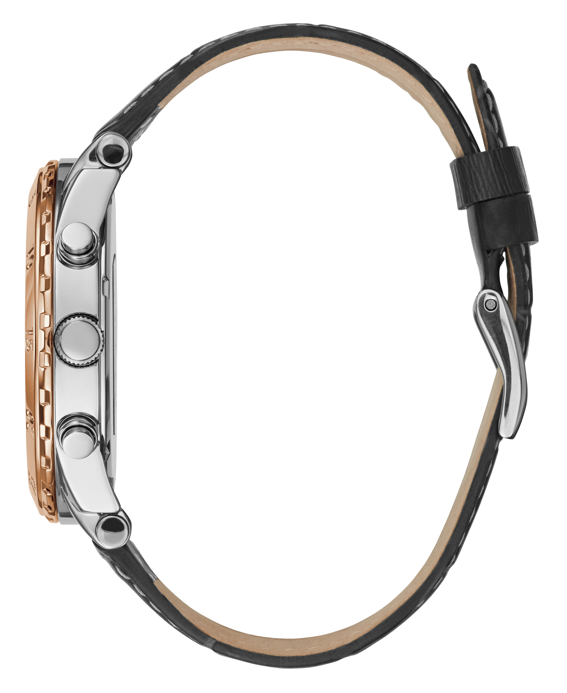 Guess 46 mm Mens Rose Gold/Brown Chronograph Watch W1311G1