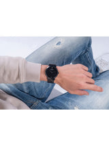 Guess Men 44 mm Quartz Analog Black Dial Black Stainless Steel Strap Watch W1315G3