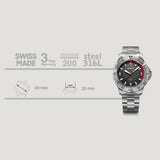 Wenger Seaforce 43 mm Black Dial Men Analog Watch 01.0641.139