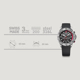 Wenger Seaforce Chrono 43 mm Black Dial Men Watch 01.0643.122
