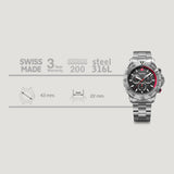 Wenger Seaforce Chrono 43 mm Black Dial Men Watch 01.0643.123
