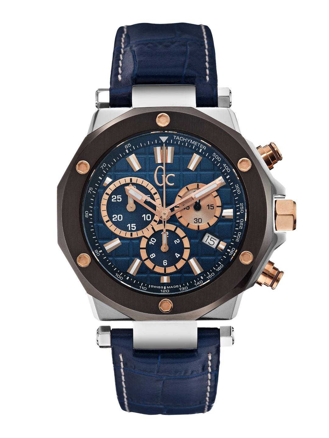 Guess Collection 43 mm Gents Wrist Watch Blue X72025G7S