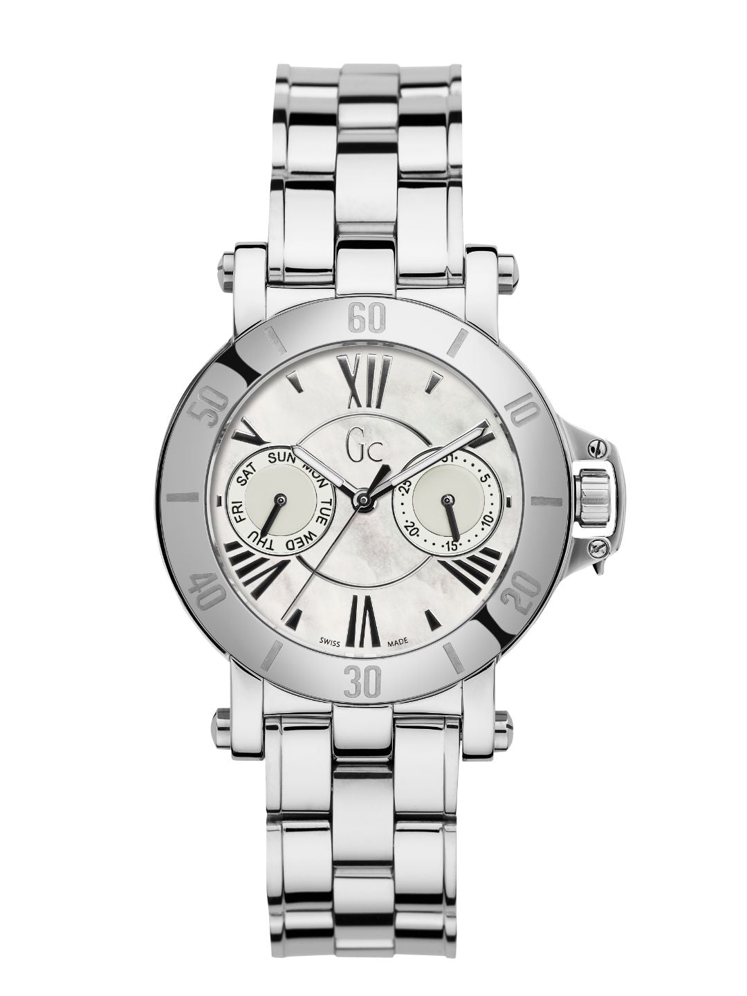 Guess Collection 34 mm Ladies Wrist Watch White X74001L1S