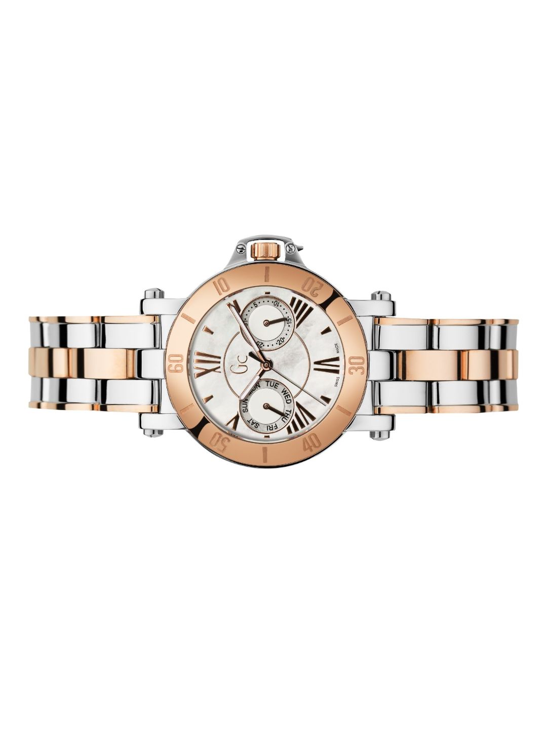 GC Ladies Wrist Watch White - X74002L1S
