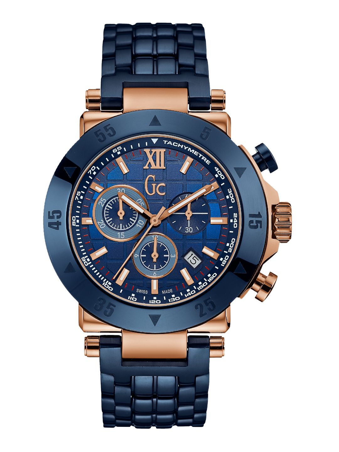 Guess Collection 44 mm Gents Wrist Watch Blue X90012G7S