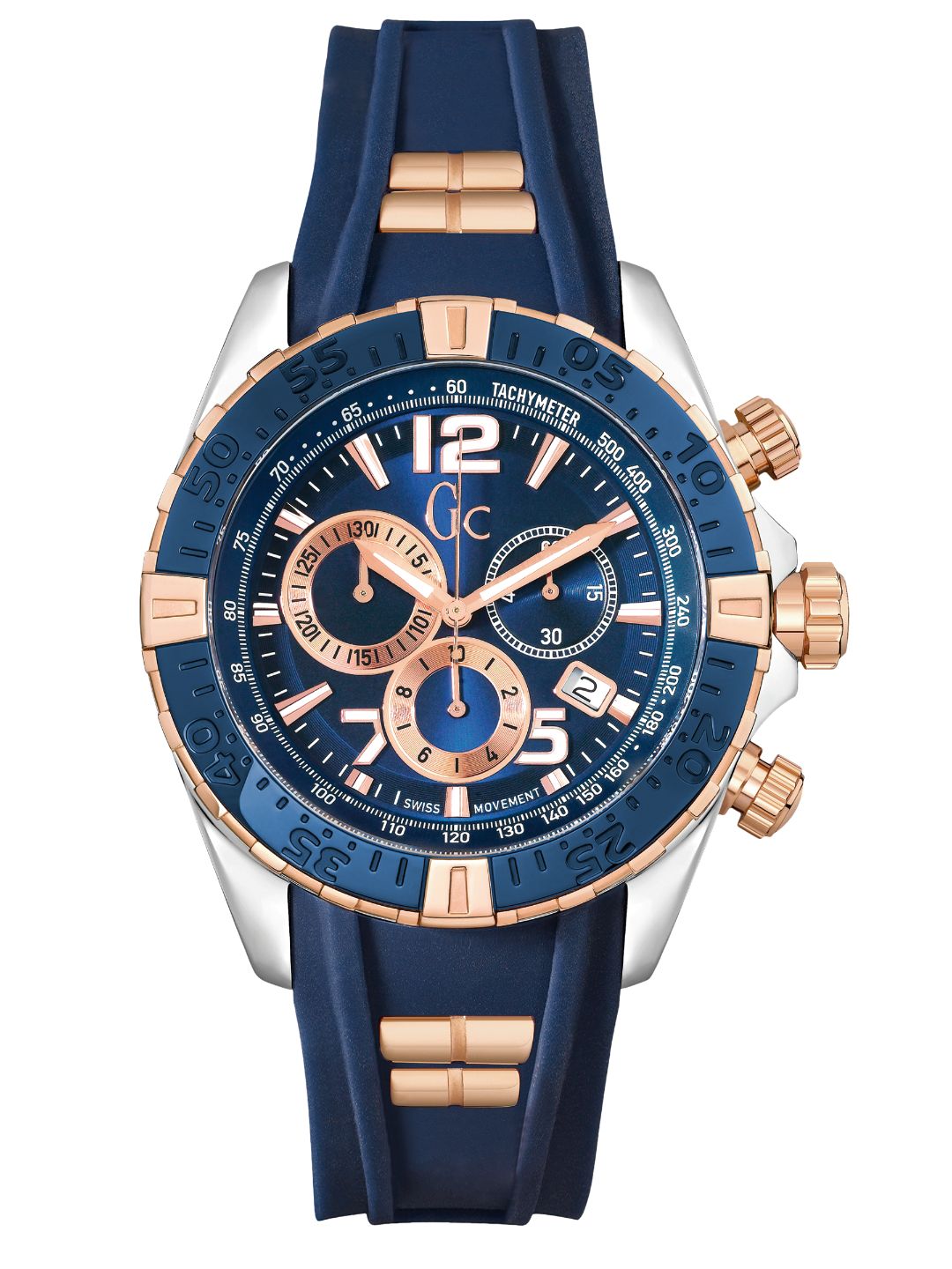 Guess Collection 45 mm Gents Wrist Watch Blue Y02009G7