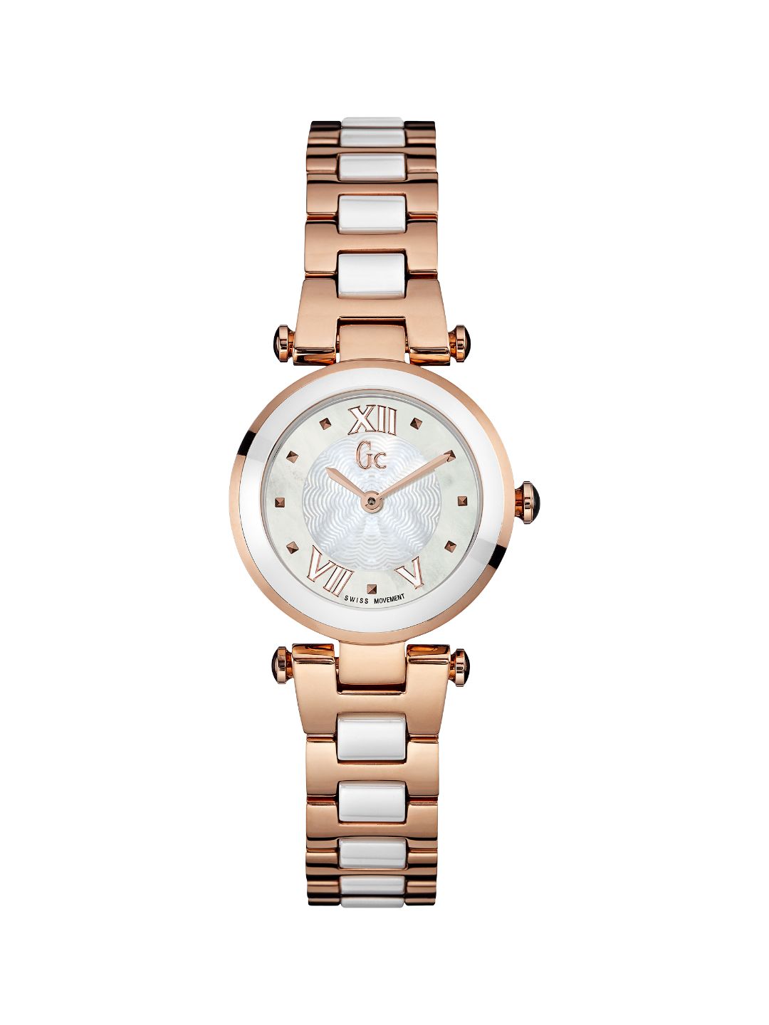 Guess Collection 25 mm Ladies Wrist Watch White Y07004L1