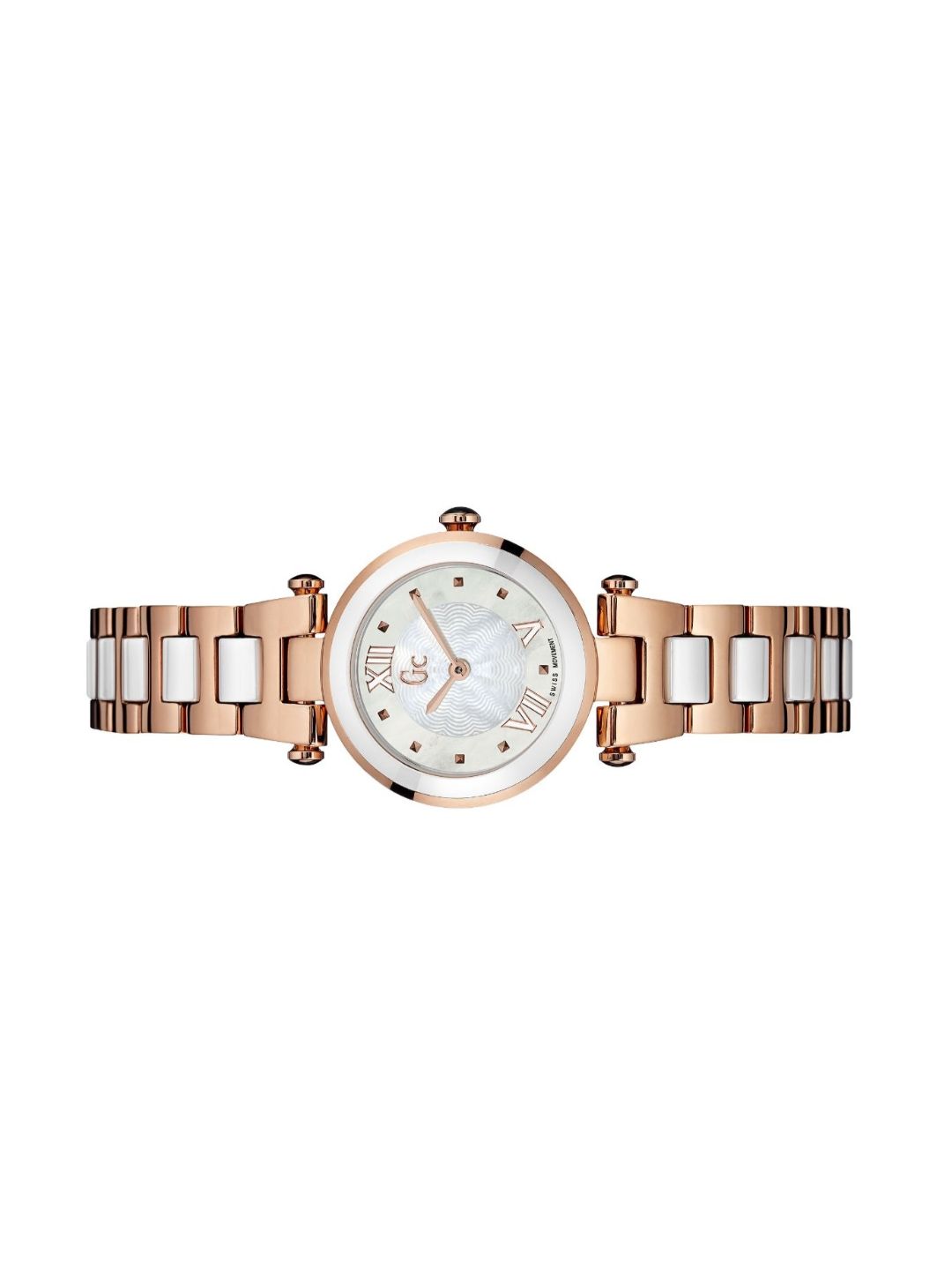 Guess Collection 25 mm Ladies Wrist Watch White Y07004L1