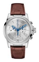 Guess Collection 42 mm Silver Dial Gents Watch Y08005G1