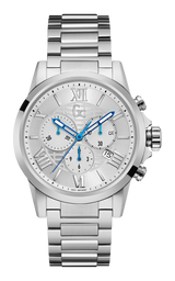 Guess Collection 42 mm Silver Dial Gents Watch Y08007G1