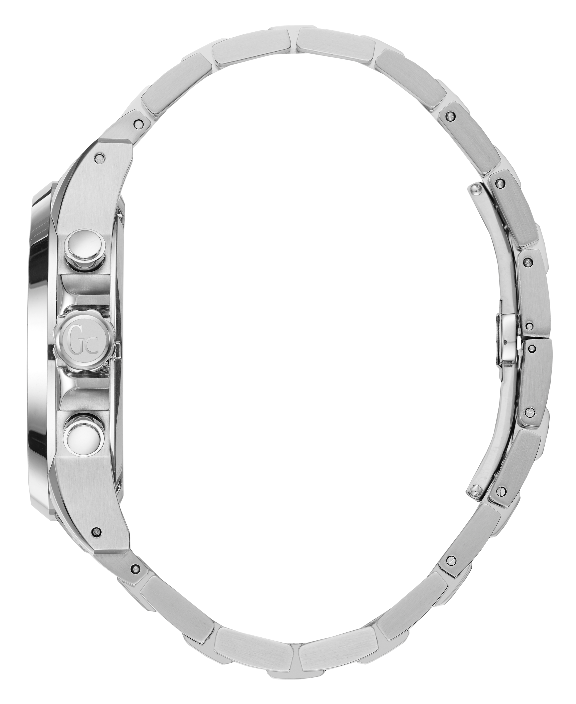 Guess Collection 42 mm Silver Dial Gents Watch Y08007G1