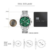 Guess Collection Esquire Green Round Dial Analog Men Watch Y08013G9MM