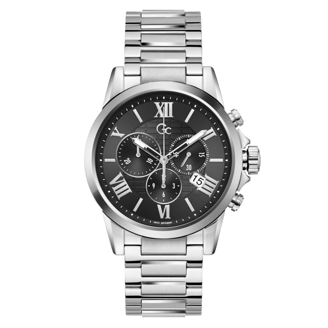 Guess Collection Esquire Black Round Dial Analog Men Watch Y08014G2MM