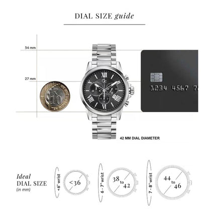 GC Gcc Esquire Black Round Dial Analog Men Watch - Y08014G2MM