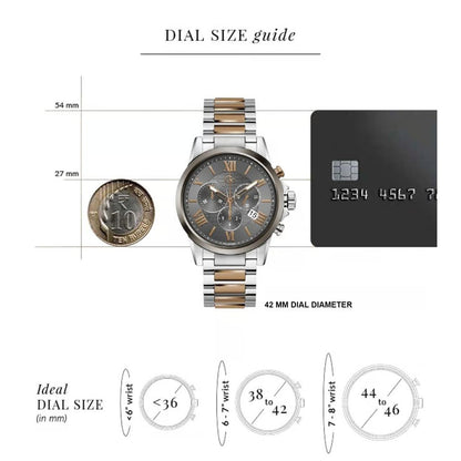 GC Gcc Esquire Grey Round Dial Analog Men Watch - Y08015G5MM