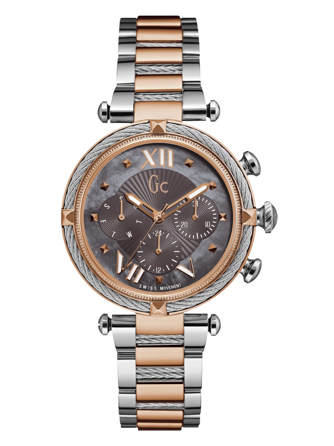 Guess Collection 38 mm Ladies Wrist Watch Grey Y16015L5