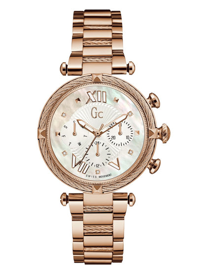 GC Ladies Wrist Watch White - Y16114L1