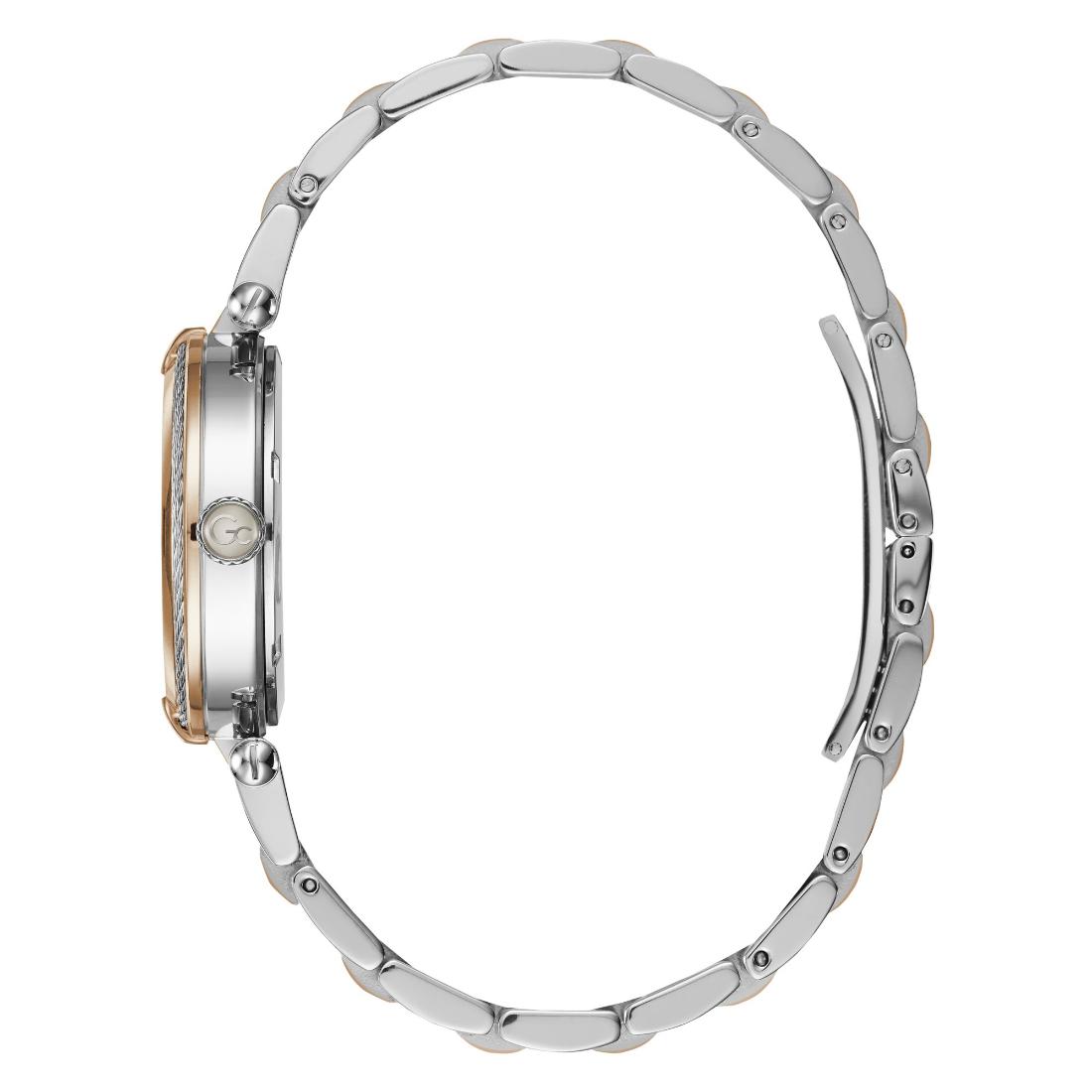 Guess Collection CableChic 32 mm White Dial Women Analog Watch Y18002L1MF