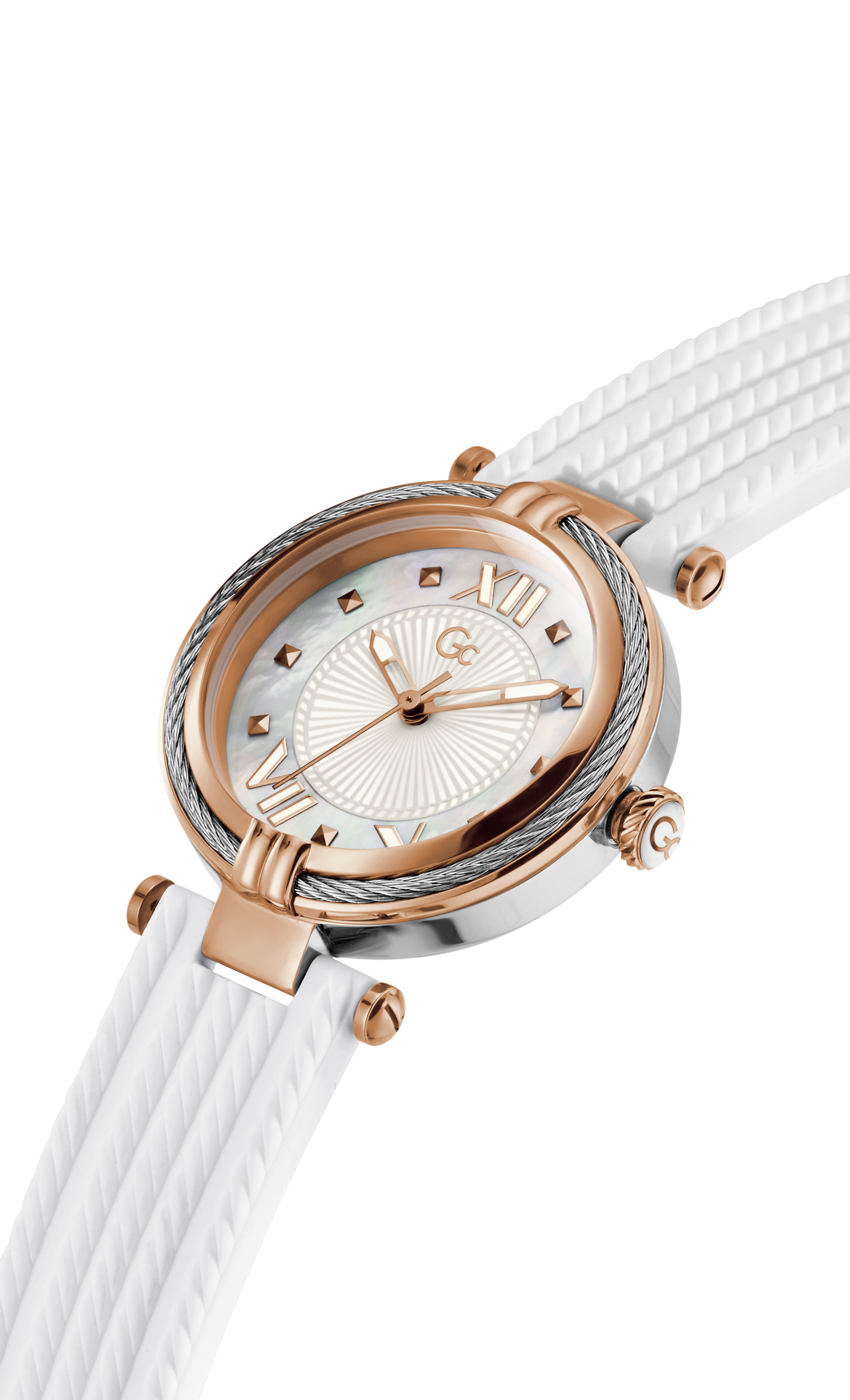 Guess Collection 32 mm Ladies Wrist Watch White Y18004L1