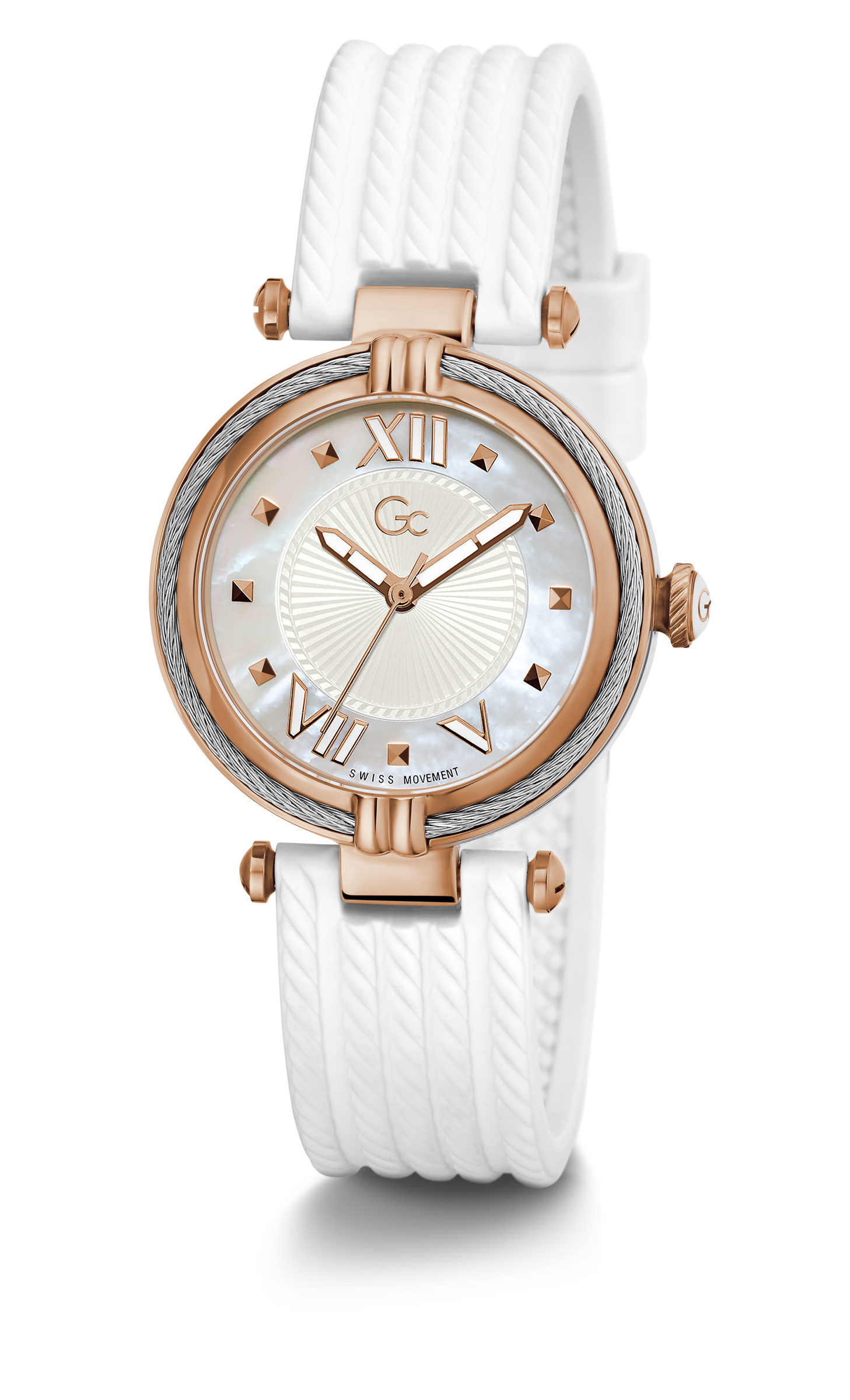 Guess Collection 32 mm Ladies Wrist Watch White Y18004L1