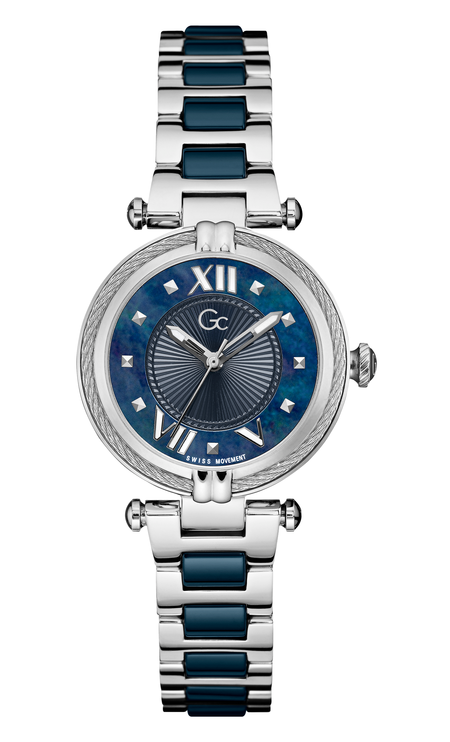 GC Blue Dial Ladies Watch - Y18019L7MF