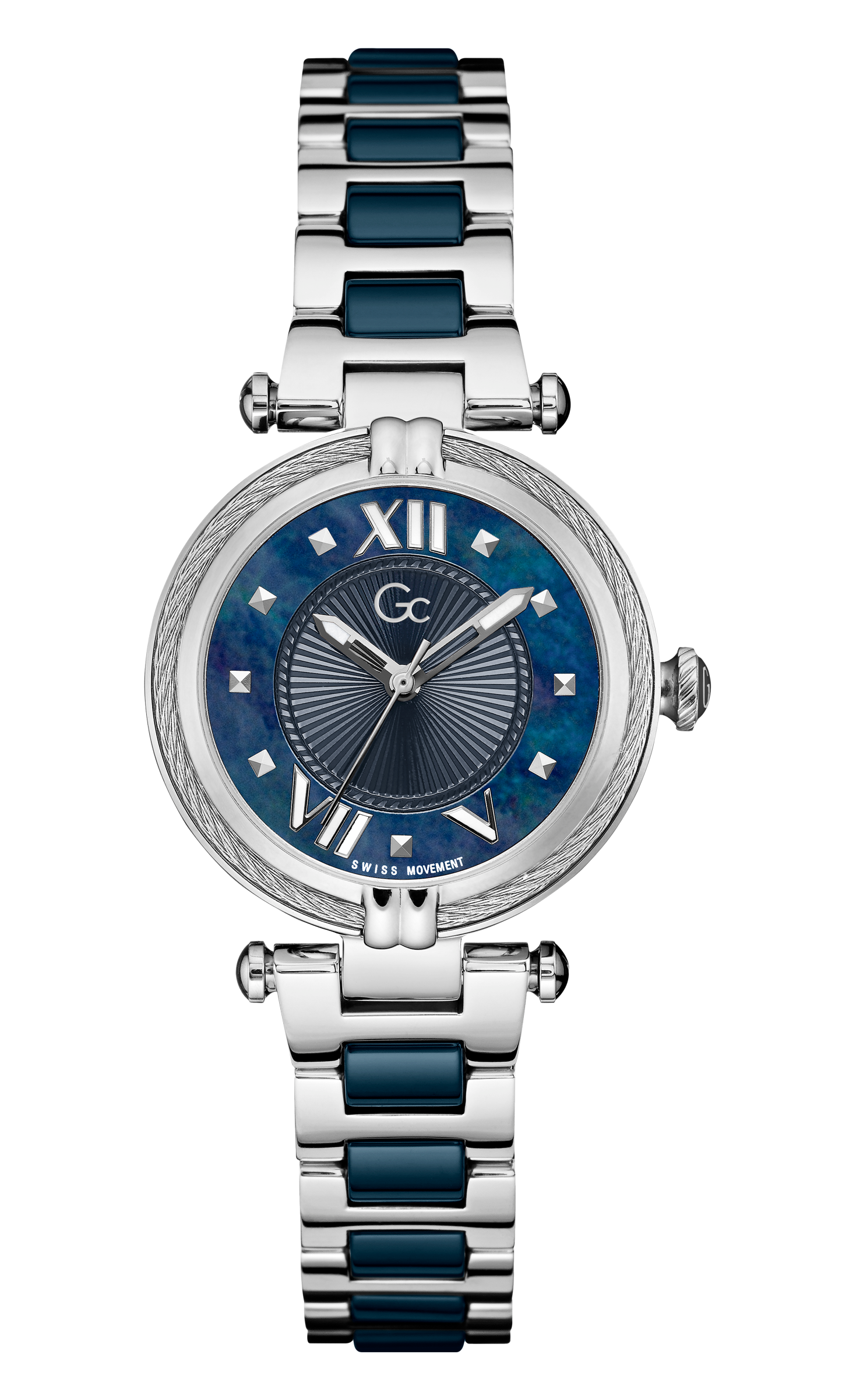 Guess Collection 32 mm Blue Dial Ladies Watch Y18019L7MF