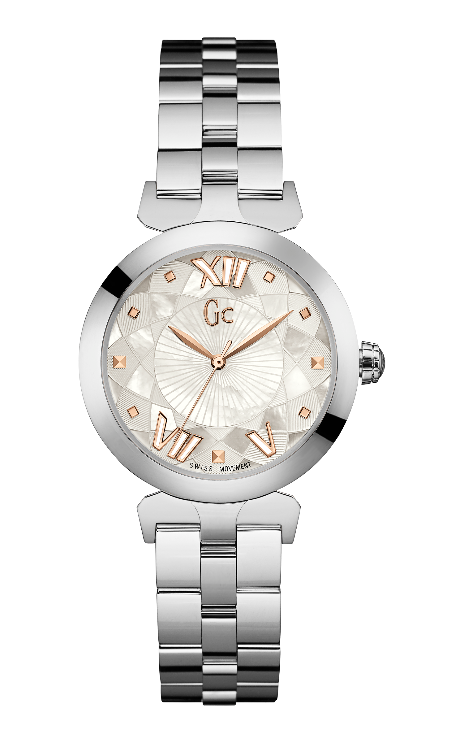 Guess Collection 34 mm White Dial Ladies Watch Y19001L1