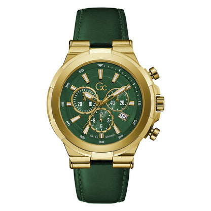 GC Green Dial Chrono 44 mm Men's Watch Y23015G9MF