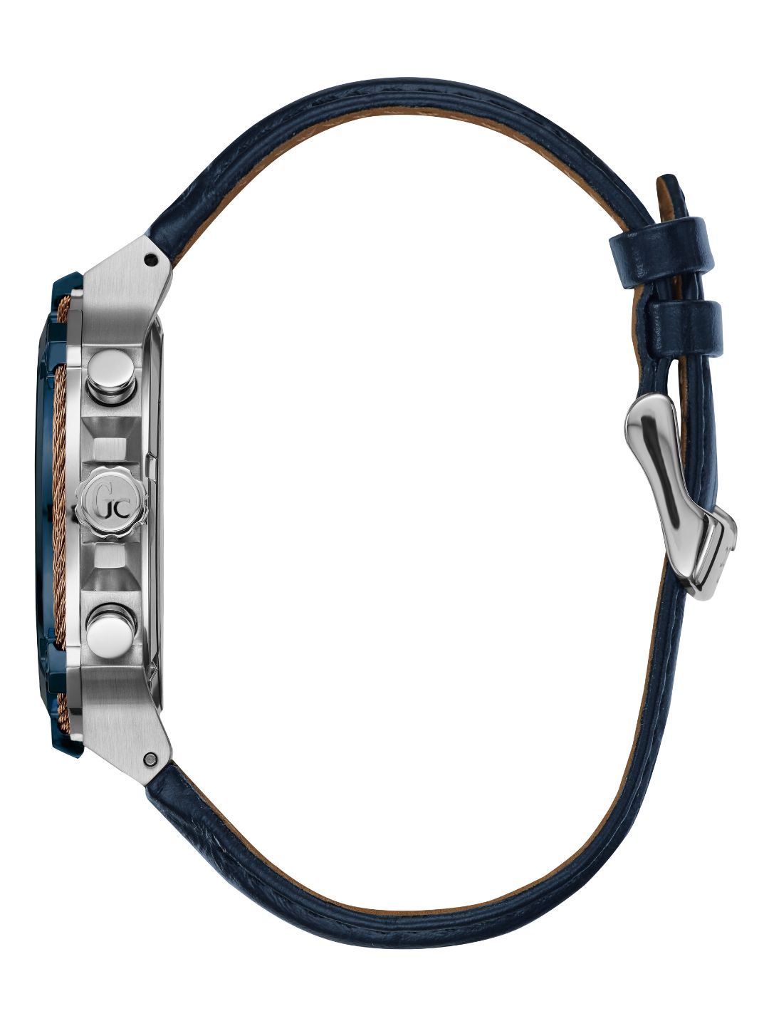 Guess Collection 44 mm Gents Wrist Watch Blue Y24001G7