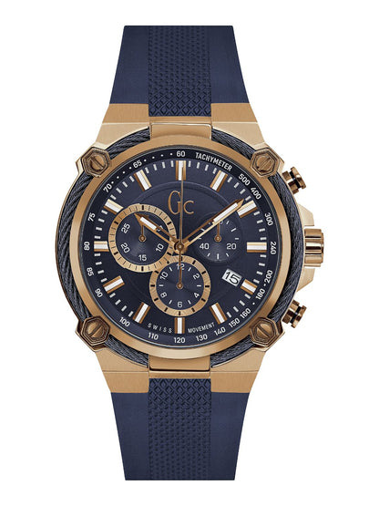 GC Gents Wrist Watch Blue - Y24006G7